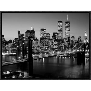 12" H x 16" W x 1.5" D Brooklyn Bridge, New York City by Richard Berenholtz - Photograph on Canvas 6175RR