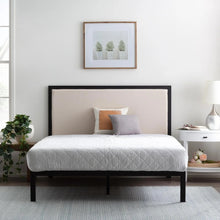 Load image into Gallery viewer, Brookside Mara Metal Platform Bed Frame with Upholstered Headboard - Ivory - Queen 2517AH
