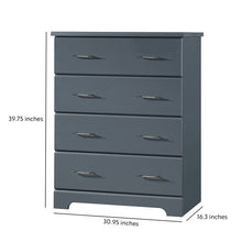 Load image into Gallery viewer, Gray Brookside 4 Drawer Chest ( AP603 )
