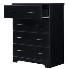 Load image into Gallery viewer, Black Brookside 4 Drawer Chest MRM1340
