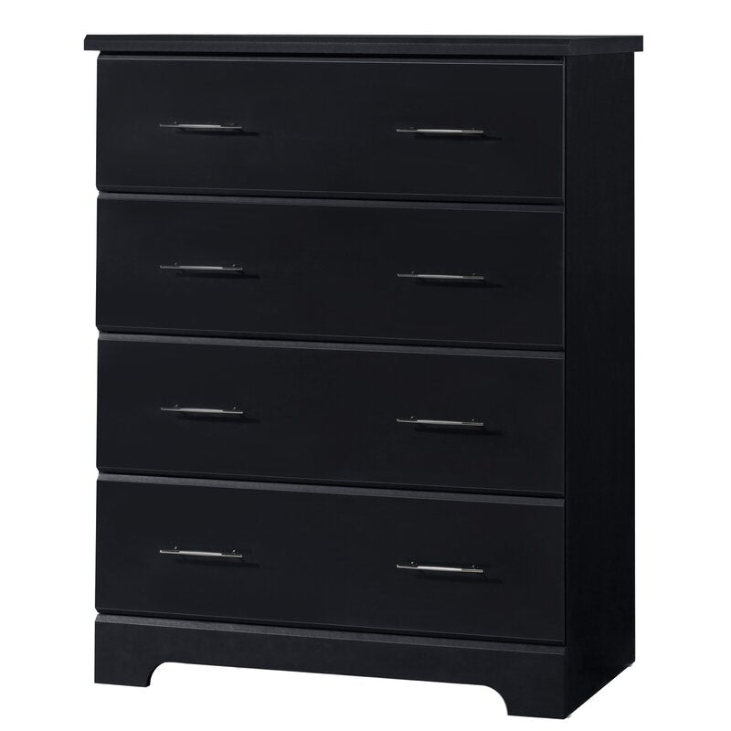 Black Brookside 4 Drawer Chest MRM1340