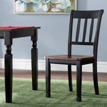 Load image into Gallery viewer, Carrol Ladder Back Side Chair in Black/Brown (Set of 2) 4235RR
