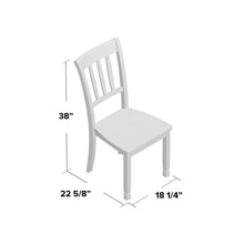Load image into Gallery viewer, Carrol Ladder Back Side Chair in Black/Brown (Set of 2) 4235RR
