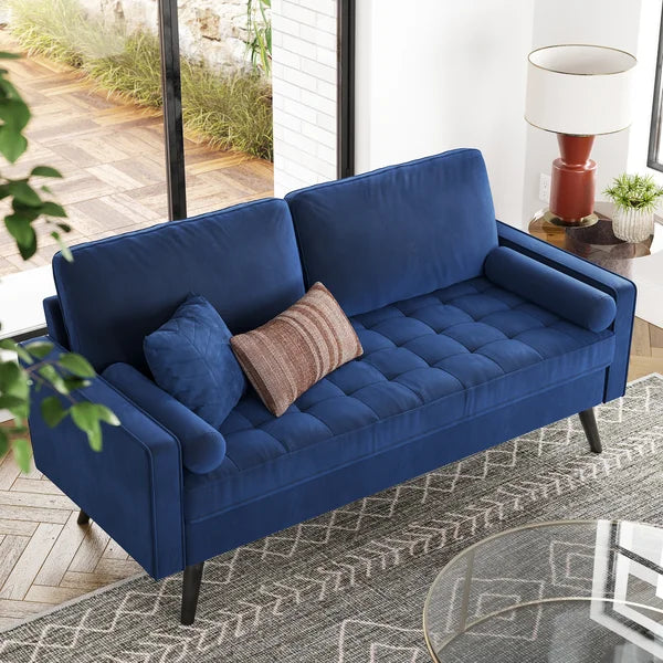 Brumback 69.7'' Velvet Square Arm Sofa