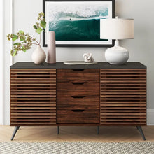 Load image into Gallery viewer, Dark Walnut Brumit 59&#39;&#39; Wide 4 Drawer Sideboard
