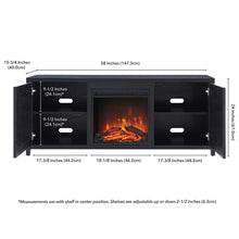 Load image into Gallery viewer, Bruner TV Stand for TVs up to 65&quot; with Fireplace Included
