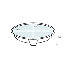 Load image into Gallery viewer, White Bryant Ceramic Circular Drop-In Bathroom Sink with Overflow SB2049
