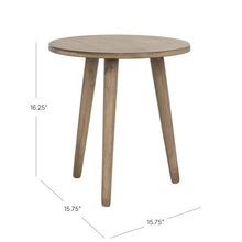 Load image into Gallery viewer, Dessert Brown Bryceson Solid Wood 3 Legs End Table OG129
