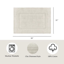 Load image into Gallery viewer, 21&quot; W x 34&quot; L Aqua Bryson Bath Rug
