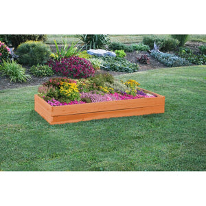 Cedar Stain Buckingham 6 ft x 3 ft Wood Raised Garden # 9596