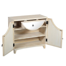 Load image into Gallery viewer, Bucklebury Solid Wood 2 - Door Mirrored Accent Cabinet 2248AH
