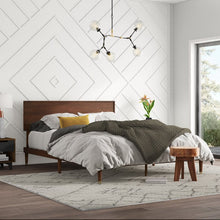 Load image into Gallery viewer, Full Medium Brown Buhr Platform Bed (SB1399)

