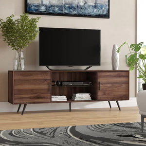 Dark Walnut Bulhary TV Stand for TVs up to 80"