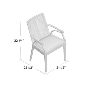 Bungalo 21.5'' Wide Cotton Armchair