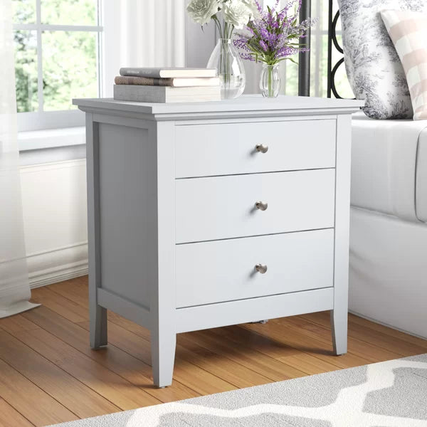 Burchinal 26'' Tall 3 - Drawer Nightstand