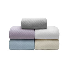 Load image into Gallery viewer, Queen Blue Burney Organic Cotton Blanket
