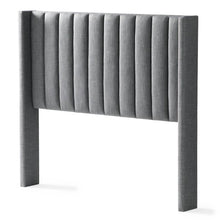 Load image into Gallery viewer, Buron Upholstered Wingback Headboard Full Light Gray 3412RR
