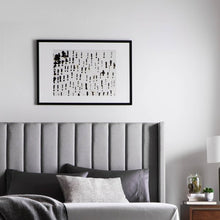 Load image into Gallery viewer, Buron Upholstered Wingback Headboard Full Light Gray 3412RR

