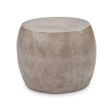 Load image into Gallery viewer, Burrough 19&#39;&#39; Tall Stone Drum End Table *AS-IS*
