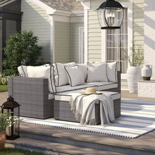 Load image into Gallery viewer, Burruss 83.5&#39;&#39; Wide Outdoor Reversible Patio Sectional with Cushions
