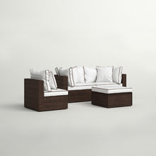 Load image into Gallery viewer, Burruss 84.5&#39;&#39; Wide Outdoor Reversible Patio Sectional with Cushions - 2 Boxes
