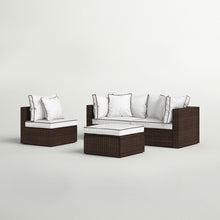 Load image into Gallery viewer, Burruss 84.5&#39;&#39; Wide Outdoor Reversible Patio Sectional with Cushions - 2 Boxes
