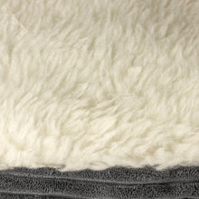 Load image into Gallery viewer, Large (35'' W x 35'' D x 5" H) Gray Burton Corduroy Sherpa Lined Cave Hooded Dog Bed
