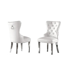 Load image into Gallery viewer, 39&#39;&#39; H X 25&#39;&#39; W X 22&#39;&#39; D Buschwick Tufted Side Chair in White (Set of 2)
