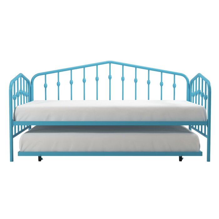 Bushwick Metal Daybed with Trundle, Twin/Twin