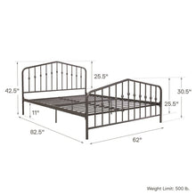 Load image into Gallery viewer, Queen Gray Bushwick Platform Bed 5530RR
