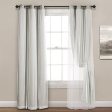 Load image into Gallery viewer, Busselton Solid Blackout Thermal Grommet Curtain Panels  (Set of Two Panels in One Box) #9768
