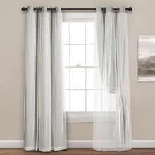 Load image into Gallery viewer, Busselton Solid Blackout Thermal Grommet Curtain Panels (Set of 2) 7566
