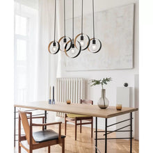 Load image into Gallery viewer, Bynes 5 - Light Kitchen Island Linear Pendant
