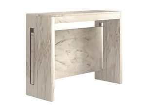 Casabianca Home Erika White Expandable Console Table 3135AH