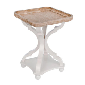 Rustic Farmhouse Tray Top End Table