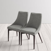 Load image into Gallery viewer, Cade Linen Upholstered Dining Chair (Set of 2), Grey Fabric, #6359
