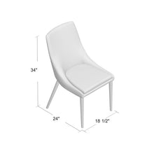 Load image into Gallery viewer, Cade Linen Upholstered Dining Chair (Set of 2), Grey Fabric, #6359
