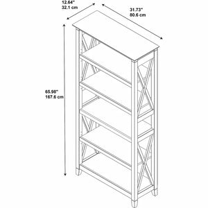 Cadell 65.98'' H x 31.73'' W Standard Bookcase