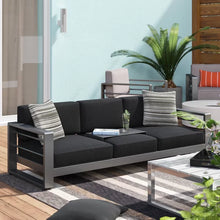 Load image into Gallery viewer, Caggiano 76.25&#39;&#39; Wide Outdoor Patio Sofa with Cushions
