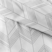 Load image into Gallery viewer, King Caimon Light Gray Microfiber Duvet Cover Set
