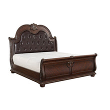 Load image into Gallery viewer, King Dark Cherry Caitlyn Tufted Upholstered Headboard (Headboard ONLY)MRM260
