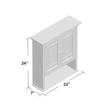 Load image into Gallery viewer, Caleb 22&#39;&#39; W x 24&#39;&#39; H x 7&#39;&#39; D Wall Mounted Bathroom Cabinet MRM3201
