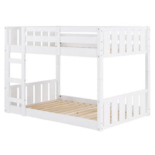 Load image into Gallery viewer, Calhan Twin Over Twin Solid Wood Standard Bunk Bed
