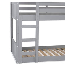Load image into Gallery viewer, Calhan Twin Over Twin Solid Wood Standard Bunk Bed,
