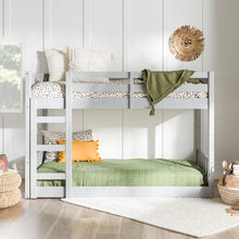 Load image into Gallery viewer, Calhan Twin Over Twin Solid Wood Standard Bunk Bed,
