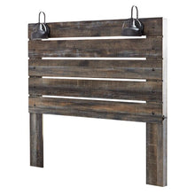 Load image into Gallery viewer, Cali Panel Headboard Queen Brown/Burnt Orange 3234RR
