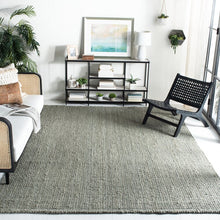 Load image into Gallery viewer, Calidia Handmade Handwoven Jute/Sisal Area Rug in Grey/Green, Rectangle 3&#39; x 5&#39;
