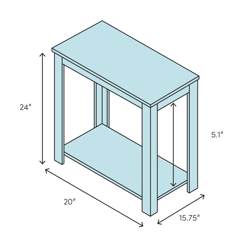 Callaham end deals table with storage