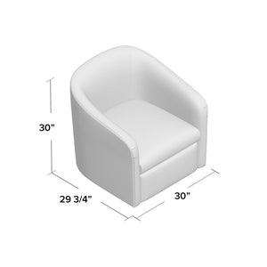 Calliope 29.75'' Wide Swivel Barrel Chair MRM4335
