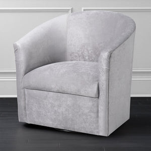 29.75" Calliope Upholstered Swivel Barrel Chair